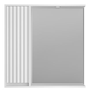 Зеркальный шкаф с подсветкой Brevita Balaton BAL-04080-01-Л левый 80см белый